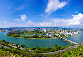 田東縣城全景