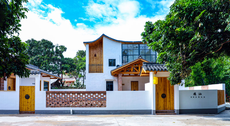 民樂鎮(zhèn)萬平村的藝術(shù)小屋。