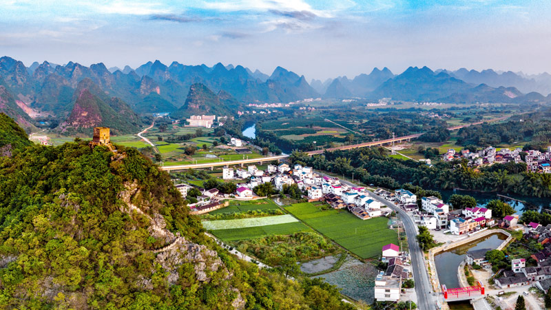 大兆村全景。