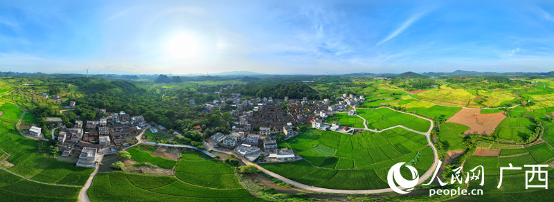 奔向鄉(xiāng)村振興康莊大道上的高橋村。人民網(wǎng) 付華周攝