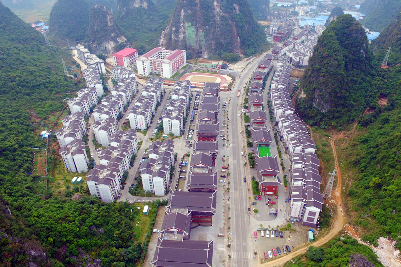 易地搬遷安置點——苗家小鎮(zhèn)全景