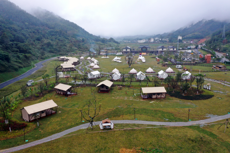 大王嶺漂流營地全景