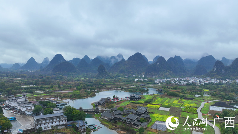 雨后的陽朔世外桃源。人民網(wǎng) 付華周攝