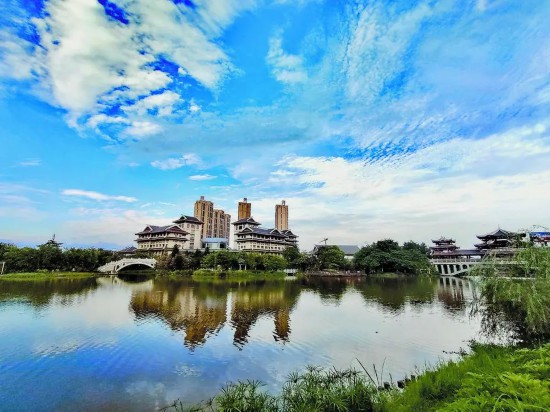 田東濕地公園一景。劉正平攝